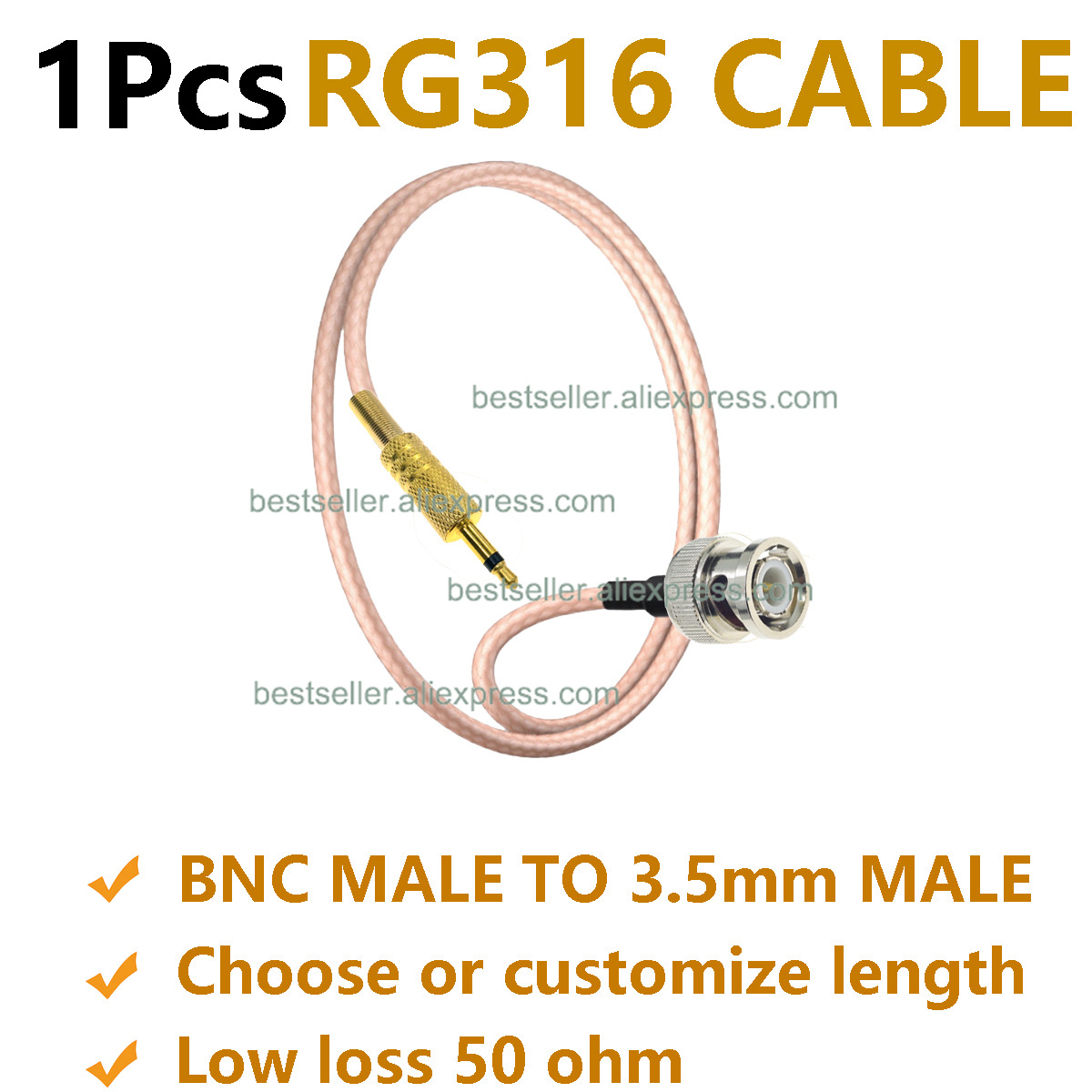 Jumper Wire Kit - 1 Uds RG316 BNC macho a