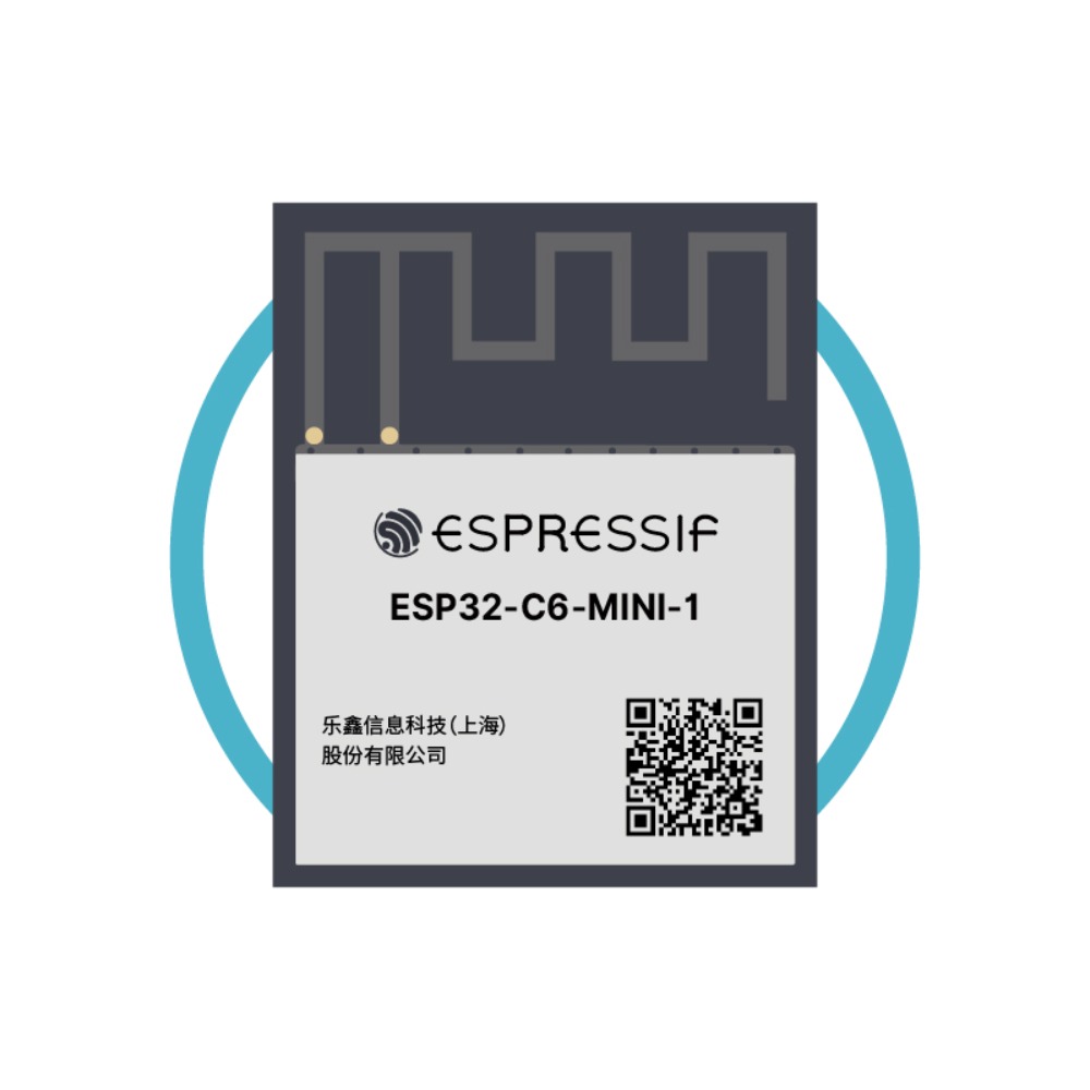Ipex Connector - 2-100PCS ESP32-C6-MINI-1U y 1 Serie H8