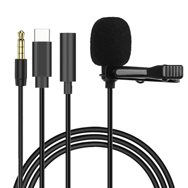 Usb C Cable - Mini micrófono Lavalier portátil de 1,5