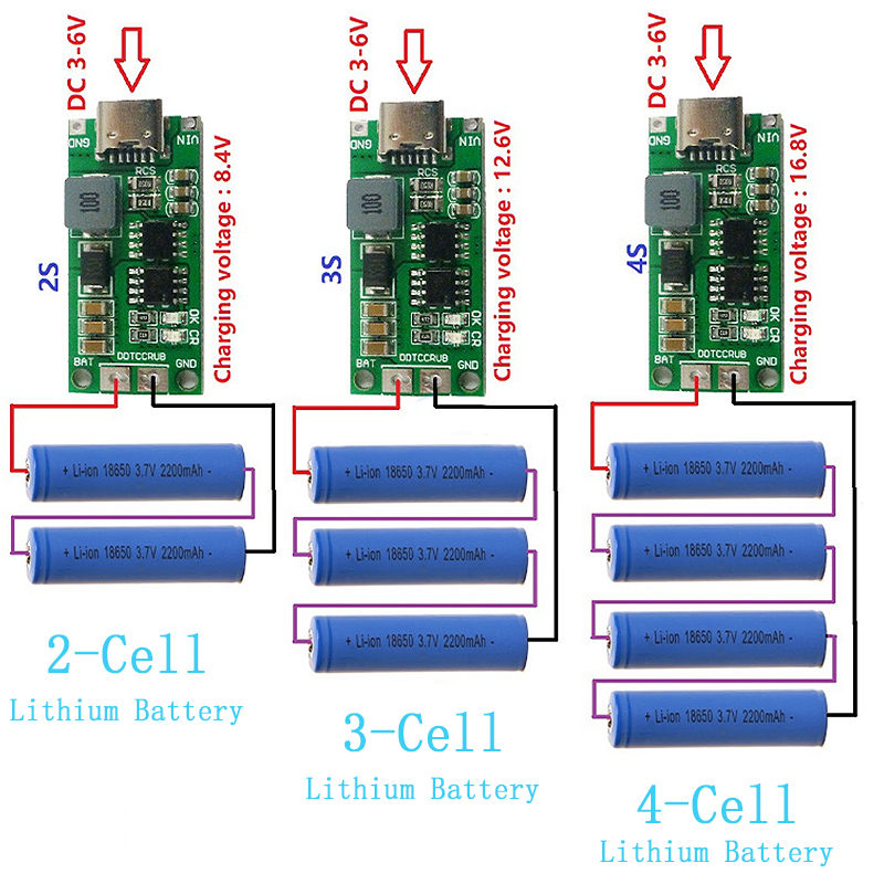 Multi-célula 2S 3S 4S tipo C a - Li Ion Charger Module reseña y precio