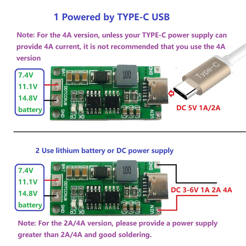 Multi-célula 2S 3S 4S tipo C a - Li Ion Charger Module reseña y precio