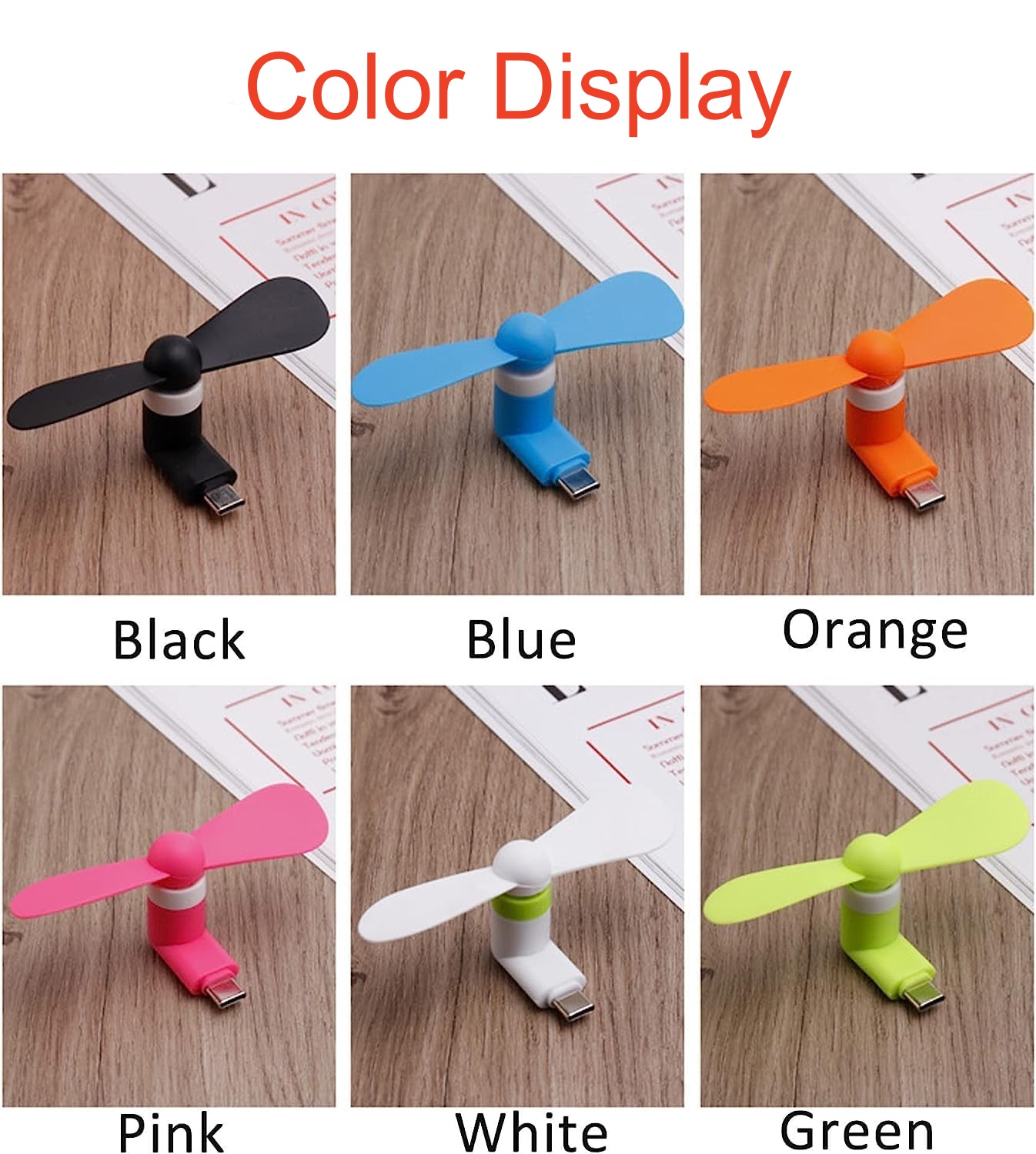 8/4/2/1 Unidad Mini Ventilador - Micro Usb Cable reseña y precio