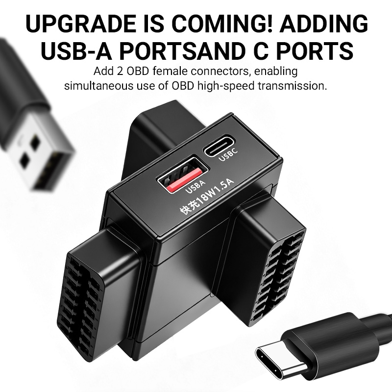 Adaptador divisor OBD2, de 1 a - Usb C Cable reseña y precio