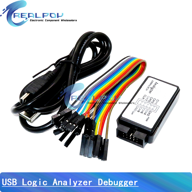 Analizador lógico USB 24MHz 8  - Breadboard 400 Point reseña y precio