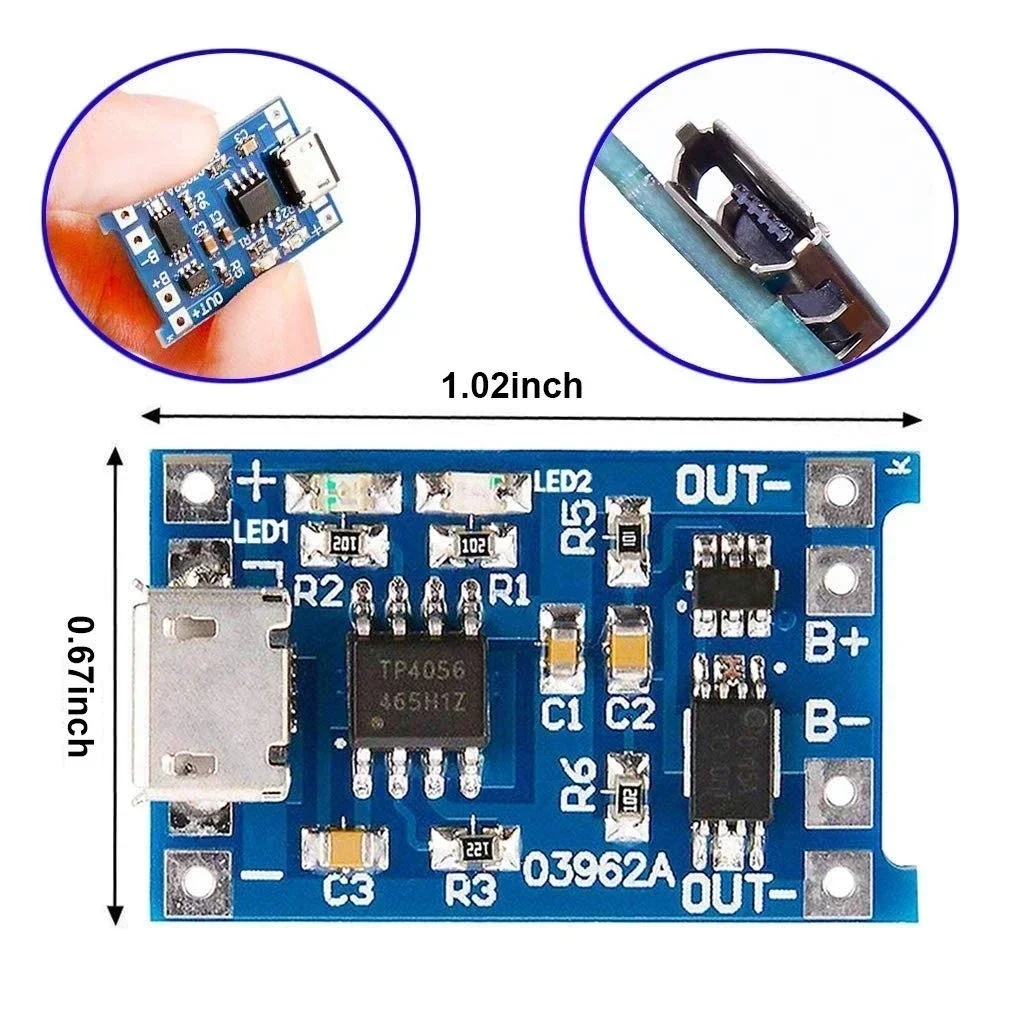 1-20 unidades, módulo de carga - Tp4056 Module reseña y precio