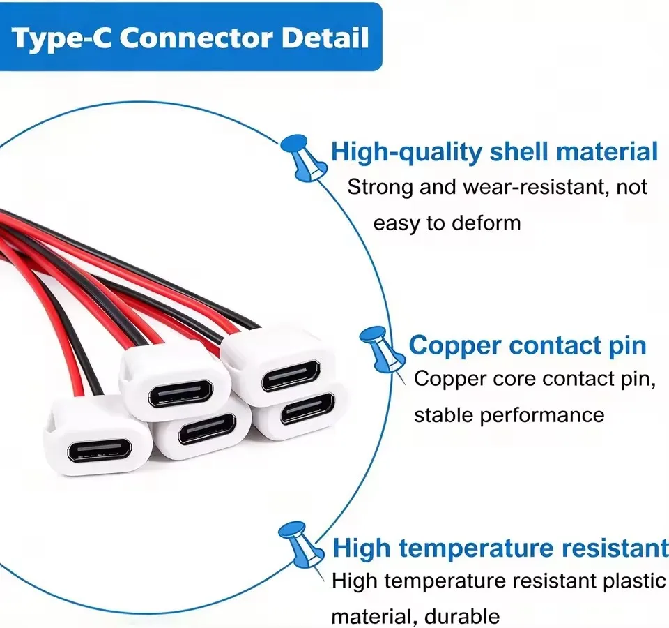 Conector hembra tipo C, enchuf - Usb C Cable reseña y precio