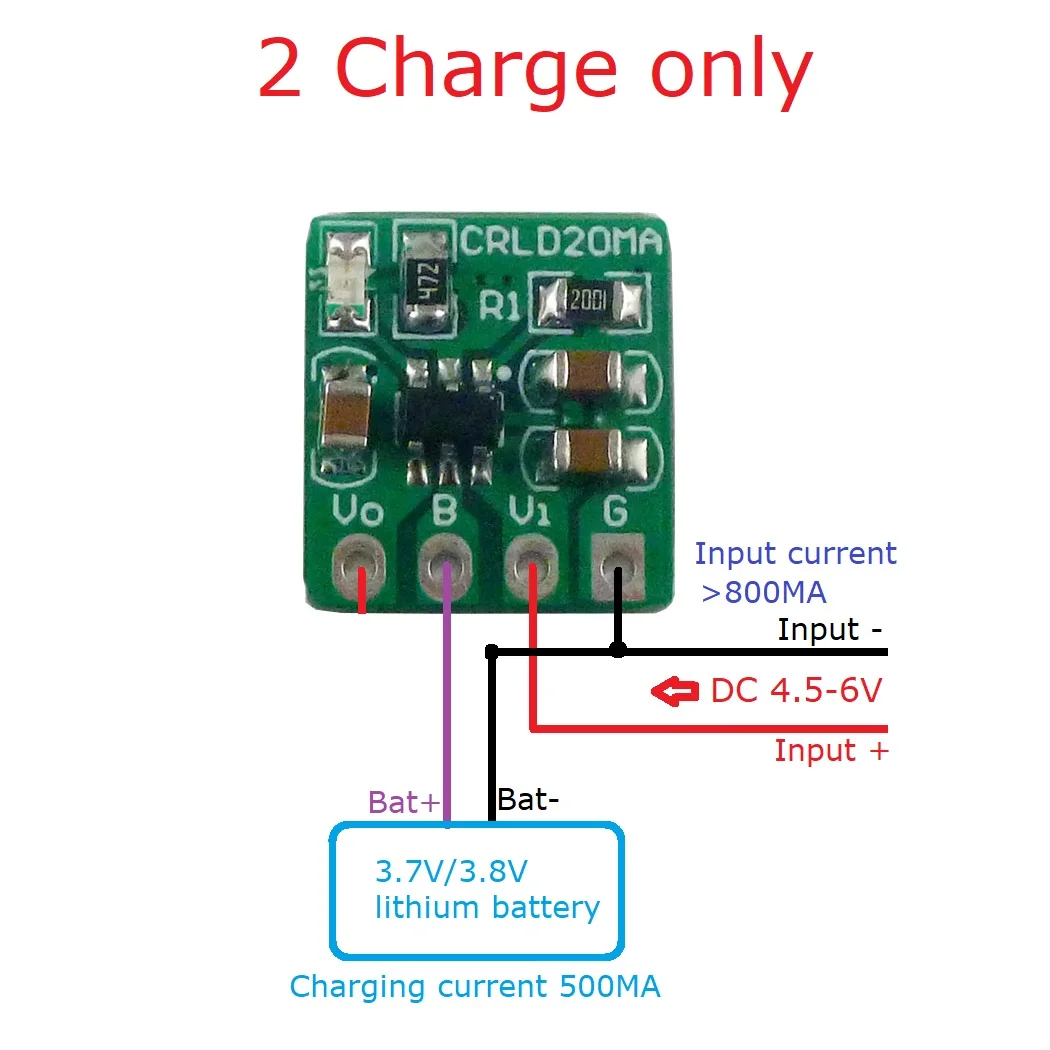5X CRLD20MA Mini 2 en 1 Cargad - Li Ion Charger Module reseña y precio
